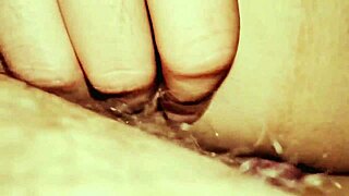 he shares the bed with busty aunty bending her over for closeup creampie in tight wet pussy