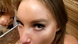 Monika Fox's Wild Hallway Quickie Blowjob!