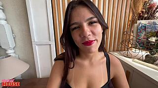 Young babe mastered hot ass licking skills already