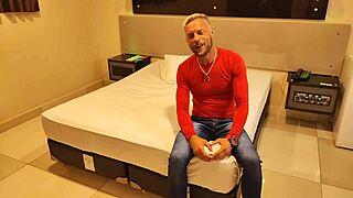elisa santos interviewed in bed takes vagninho's cum jet deep in her ass then pushes it back