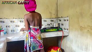 kitchen fun with new housemaid