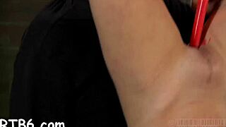 Taming Her Bound Leather Body With Rough Cock