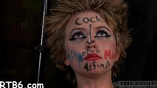 Taming Her Bound Leather Body With Rough Cock