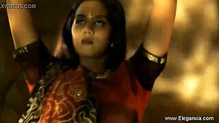 sweet indian milf strips teasing with sensual erotic dance
