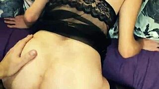 fucking my brunette milf lover pov close-up on european vacation holiday.