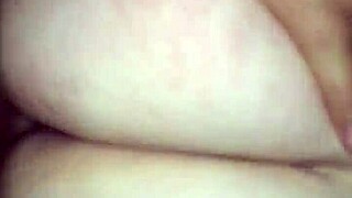 blasting hot cum all over her chubby wife's tight asshole