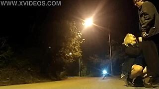 wanna watch this fat slut give sloppy blowjob on street with cops around?