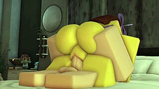 femboy pounds noob bikini slut's tight holes hard