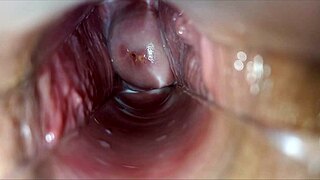 Pulsating orgasm throbs deep inside my vagina speculum