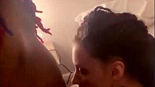 Hot emo cat e-girl in cosplay bent over for black cock creampie doggystyle!