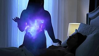 Halloween ebony blonde lesbian heat? Alex Coal Lily Starfire big tits interracial ass play