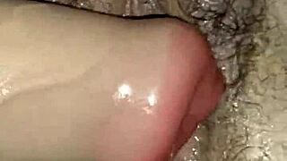 Bbw milf's hairy pussy fisted to squirting destruction