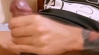 Homemade masseuse jerks massive cock solo in winter tease