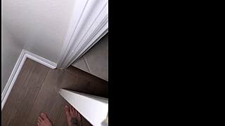 Slutty big boobs milf stepmom films sextape with young stepson