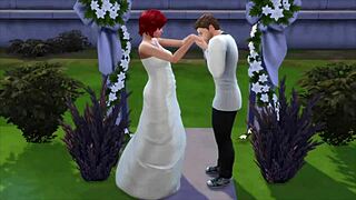 SIM GROUP FUCKS WIFE IN 4SOME ORGY!