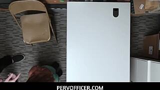 PERVOFFICER - SHOPLIFTER TEEN DAKOTA RAIN PAYS WITH PUSSY!
