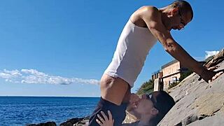 Suck big cock fuck wet pussy seashore?
