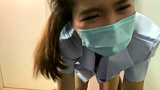 horny thai nurse friend begs patient fuck her wet pussy harder