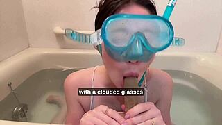 minami sally's big natural tits snorkel contest underwater game