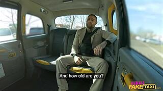 sexy athletic redhead in taxi uniform bends over for monster cock doggy creampie?