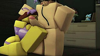 femboy pounds noob bikini slut's tight holes hard