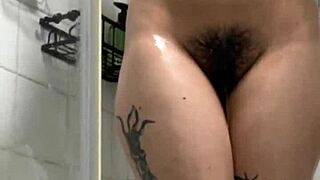 petite arab milf masturbates wet pussy in shower creampie fantasy