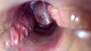 Pulsating orgasm throbs deep inside my vagina speculum