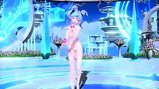 Hatsune Miku Nude Rabbit Costume Toy Play