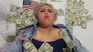 Blonde Fuck Doll Pounds Pussy for Cash All Day Long!