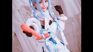 rinka okita in heels cosplay wanna jerk off to my horny challenge part 1?