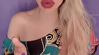 Blonde Long Hair Fetish Nails Tease