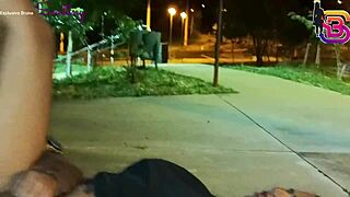 Call center girl caught sucking huge cock public park