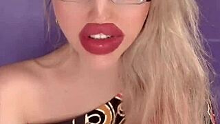 Blonde Long Hair Fetish Nails Tease