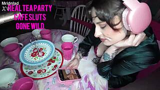 yo check this real fuck in a british cafe with her big clit n wet pussy drippin everywhere