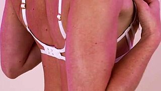 check out this daring agent provocateur silk lingerie see-through try-on