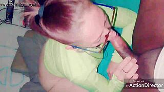 My sexy ass wife sucks cock so deep craving every swallow