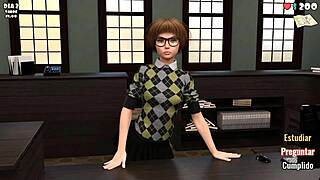 ugh my cute big tit roommate milf plays games in dorm ep 2