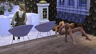 mortimer sneaks horny gilf office fuck at work bella catches the granny group threesome