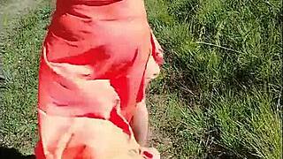 Hey stepmom you really want video of you flashing see-thru undies public outdoor pt01?