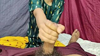sexy bhabhi rides devar's big cock hard and horny