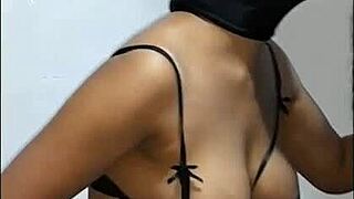 Skinny Colombian cutie drains huge cock milk—wanna see her fat ass bounce while sucking?