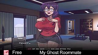 Ghost Roommate's Erotic Dorm Game Teases Tits