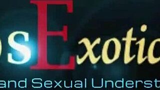 exotic indian milf kneels to suck your cock with sensual lips