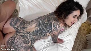 arabelle raphael rides rough anal doggystyle before swallowing every cum drop