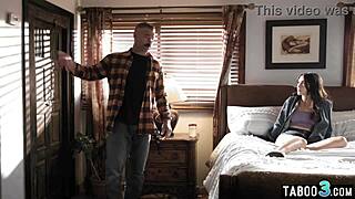 Petite stepdaughter Jane Wilde begs daddy to fill her tight pussy