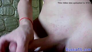 russian tranny bigtits spreads tight ass close up for monster cock solo fetish play