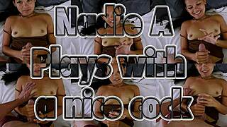 goddess adores cam crests huge cock pov handjob tease