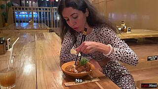 i sucked cock in sushi bar toilet, ate cum rolls after