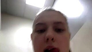 Blonde BBW Teen Bent Over Extreme Public Assfucking