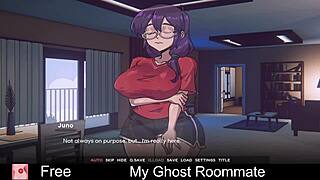 Ghost Roommate's Erotic Dorm Game Teases Tits